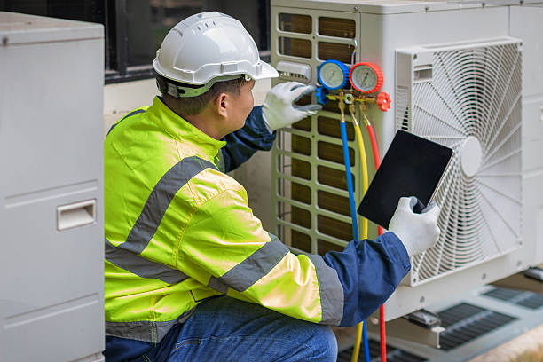 Professional Air Conditioning Repair technician working in Manorville, NY